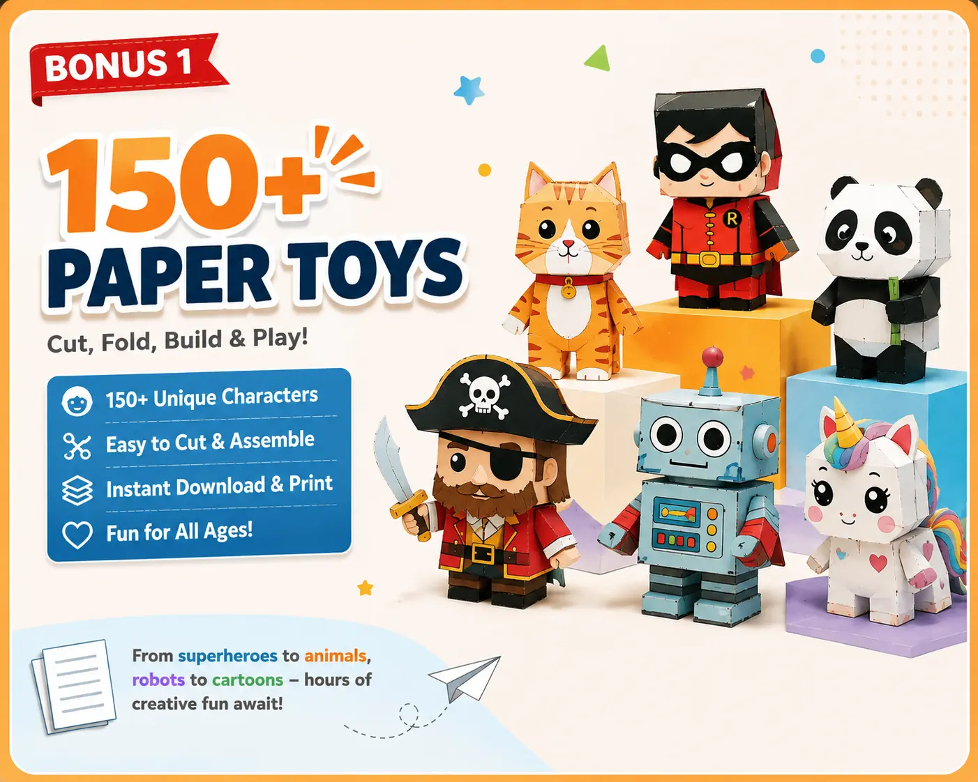 150+ Paper Toys preview